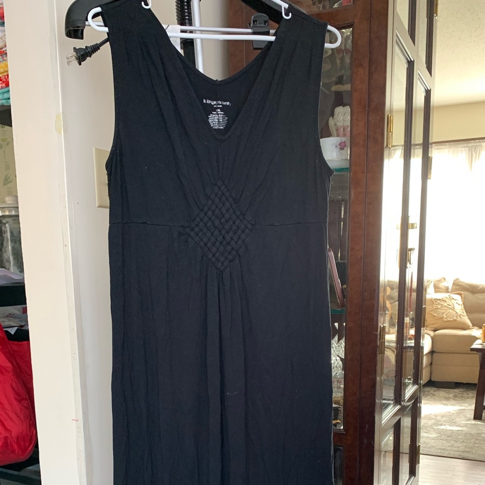 Black Maternity Maxi Dress